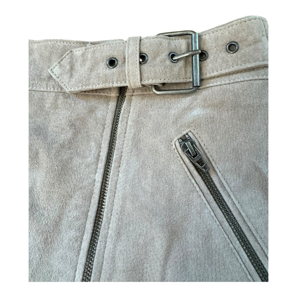BLANK NYC | NWOT Suede Zippered Mini Skirt in Bare It All, Size 27 - Picture 8 of 15